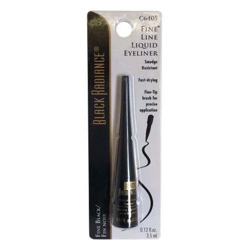 Black Radiance Fine Line Liquid Eyeliner, Fine Black, 1 Ea